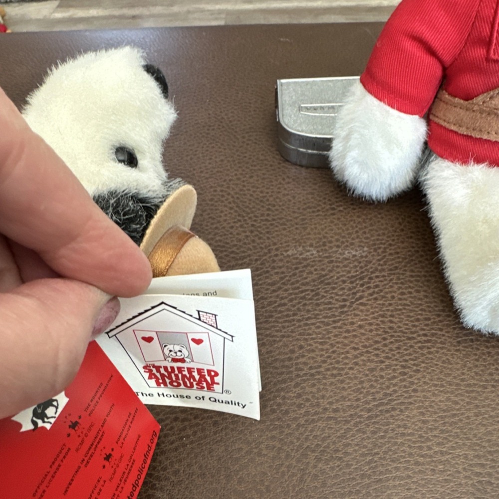 PAIR of Husky Animal House Dog Plush Royal Canadian Mounted Police Malamute - Picture 4 of 5